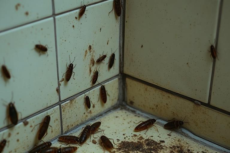 Before - Kitchen Cockroach Treatment